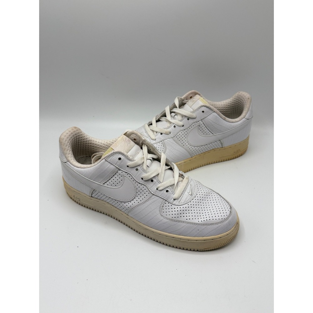 Nike Air Force 1 Low Sample 999999999 White Croc 309096-112 Mens Size 12 No Box